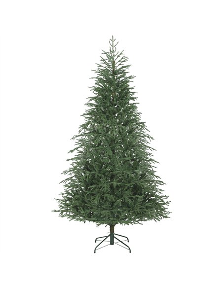 HOMCOM 7 ft Full Spruce Christmas Tree with Realistic Dense Tips, Easy Assembly - Green - pic 208764 | FastDaddyshop