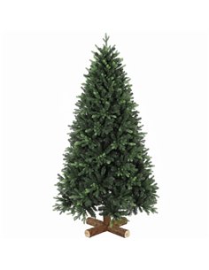 HOMCOM Artificial Christmas Tree, Hinged Xmas Tree with 2419 PE & PVC Branch Tips, 6ft, Green