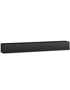 HOMCOM 180cm Floating TV Stand, Wall Mount TV Unit with Cable Management Hole, Fits up to 72" TV, Black