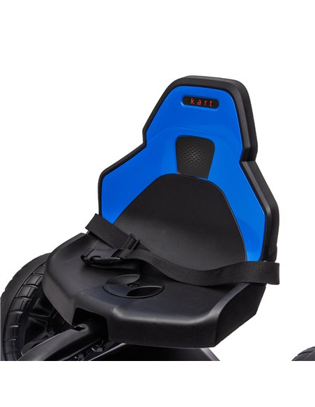 HOMCOM Kids Pedal Go Kart, with Adjustable Seat, EVA Wheels, Seat, Handbrake - Blue - pic 209366 | FastDaddyshop