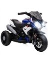 HOMCOM Kids Electric Motorcycle, 6V Ride on Motorcycle with 3 Wheels, LED Headlight, Music, Horn for Boys Girls 3-5 Y, Blue