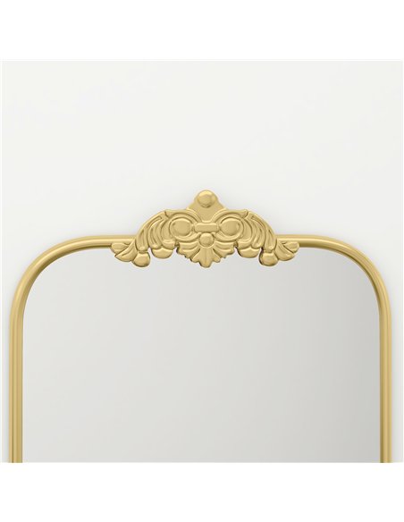 HOMCOM Wall Mirror, Decorative Baroque Mirror with Metal Frame, for Bedroom and Living Room, 60 x 87 cm, Gold Tone - pic 209428 | FastDaddyshop