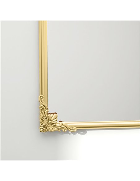 HOMCOM Wall Mirror, Decorative Baroque Mirror with Metal Frame, for Bedroom and Living Room, 60 x 87 cm, Gold Tone - pic 209429 | FastDaddyshop
