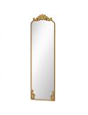 HOMCOM Full Length Mirror, 50 x 160 cm Floor Mirror with Baroque Metal Frame for Bedroom, Living Room, Dressing Room, Gold Tone