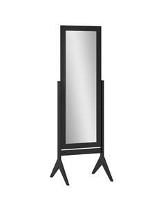 HOMCOM Freestanding Adjustable Angle Dressing Mirror, Full Length Mirror for Bedroom, Living Room, 148 x 47 cm, Black