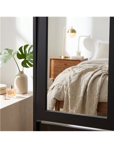 HOMCOM Freestanding Adjustable Angle Dressing Mirror, Full Length Mirror for Bedroom, Living Room, 148 x 47 cm, Black