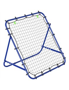 HOMCOM Adjustable Rebounder Net Kickback Target Goal for Teens Adults Training, Blue