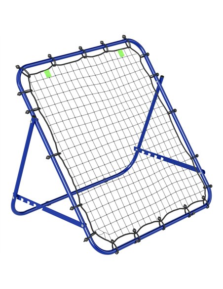 HOMCOM Adjustable Rebounder Net Kickback Target Goal for Teens Adults Training, Blue - pic 209547 | FastDaddyshop