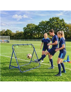HOMCOM Adjustable Rebounder Net Kickback Target Goal for Teens Adults Training, Blue 2