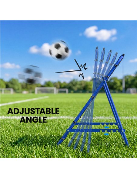 HOMCOM Adjustable Rebounder Net Kickback Target Goal for Teens Adults Training, Blue - pic 209550 | FastDaddyshop