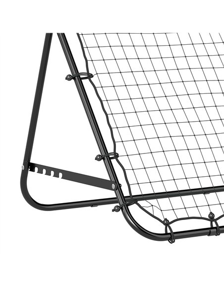 HOMCOM Adjustable Rebounder Net Kickback Target Goal for Teens Adults Training, Black - pic 209564 | FastDaddyshop