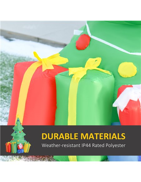 HOMCOM 5ft Inflatable Christmas Tree Xmas Air Blown Holiday Decoration LED Lawn Yard Outdoor Ornaments - pic 209731 | FastDaddyshop