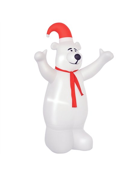 HOMCOM 6ft Tall Outdoor Inflatable Bear Airblown Projection Holiday Christmas Lawn Décor - pic 209736 | FastDaddyshop