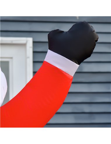 HOMCOM 8ft Inflatable Christmas Santa Claus Xmas Decoration with LED Holiday Air Blown Yard Outdoor Décor