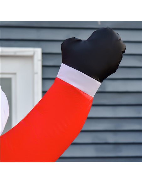 HOMCOM 8ft Inflatable Christmas Santa Claus Xmas Decoration with LED Holiday Air Blown Yard Outdoor Décor - pic 209752 | FastDaddyshop