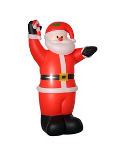 HOMCOM Inflatable Christmas Santa Claus Air Blown Decoration Yard