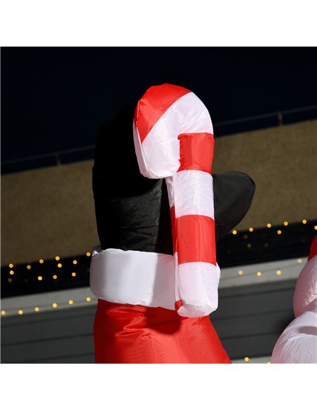 HOMCOM Inflatable Christmas Santa Claus Air Blown Decoration Yard - pic 209761 | FastDaddyshop
