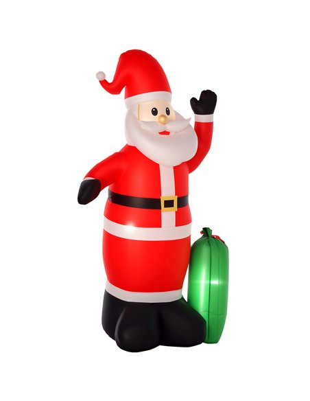 HOMCOM 7.5ft Inflatable Christmas Santa Claus with LED Air Blown Xmas Décor Holiday Outdoor Yard Decoration - pic 209790 | FastDaddyshop