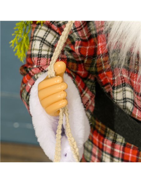 HOMCOM 120cm Animated Santa Claus Figure, with Sound and Lights - Red/Green - pic 209888 | FastDaddyshop