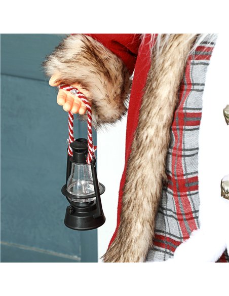 HOMCOM 120cm Animated Santa Claus Figure, with Sound - Red - pic 209896 | FastDaddyshop