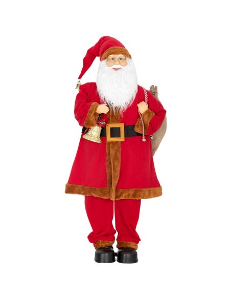 HOMCOM 4ft Singing Santa Claus Figure with with Waving Head- Red - pic 209898 | FastDaddyshop