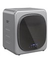 HOMCOM 2.5kg Vented Tumble Dryer with Smart Mode, 800W Compact Tumble Dryer with Stainless Steel Tub, Silver Tone