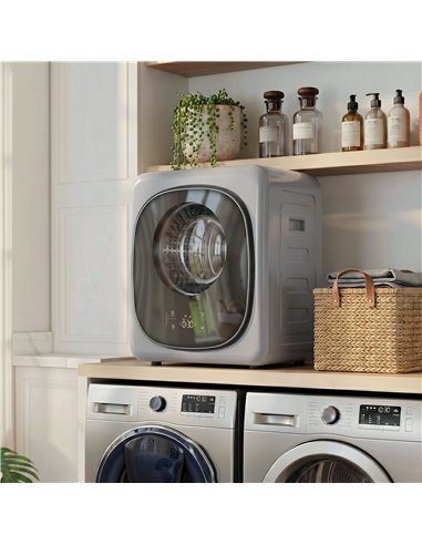 HOMCOM 4kg Vented Tumble Dryer with 5 Drying Mode, 800W Compact Freestanding Front Tumble Dryer, Silver