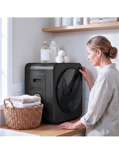 HOMCOM 4kg Front Load Laundry Dryer, Portable Clothes Dryer with 2 Power Modes, 400W/800W, Black