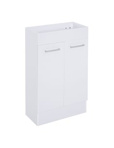 Kleankin Under Sink Bathroom Vanity Unit with Ceramic Basin, White