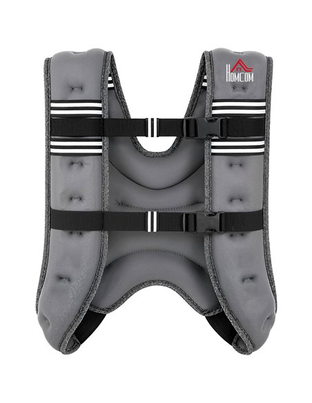 HOMCOM 5KG Weighted Vest, Running Weight Vest with Adjustable Strap, Convenient Pocket and Reflective Strips for Men and Women - pic 210276 | FastDaddyshop