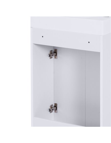 kleankin Under Sink Bathroom Vanity Unit Ceramic Basin Sink Cloakroom Storage Cabinet Home Furniture - pic 21028 | FastDaddyshop