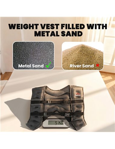 HOMCOM 5KG Weighted Vest, Running Weight Vest with Adjustable Strap, Convenient Pocket and Reflective Strips for Men and Women