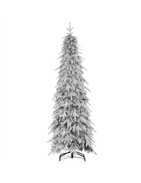 HOMCOM 6ft Snow-Covered Unlit Artificial Christmas Tree - pic 210438 | FastDaddyshop