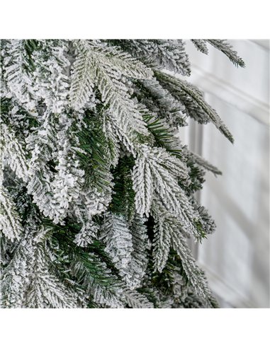 HOMCOM 6ft Snow-Covered Unlit Artificial Christmas Tree