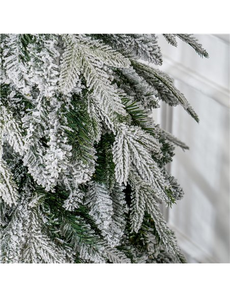 HOMCOM 6ft Snow-Covered Unlit Artificial Christmas Tree - pic 210445 | FastDaddyshop