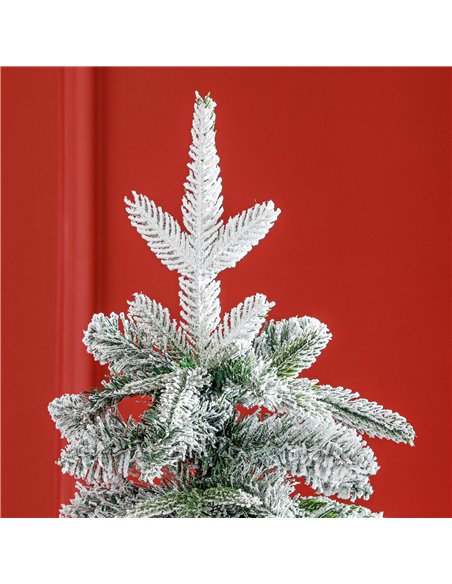HOMCOM 6ft Snow-Covered Unlit Artificial Christmas Tree - pic 210446 | FastDaddyshop