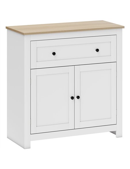 HOMCOM Sideboard Storage Cabinet, Morden Kitchen Cupboard with Adjustable Shelf, Drawer and Double Doors, Sideboard for Living R - pic 210753 | FastDaddyshop