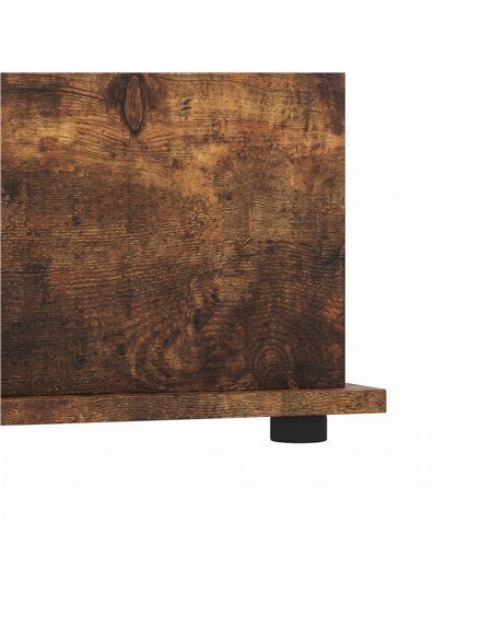 HOMCOM Storage Chest, 102L Blanket Box, Shoe Bench Safety Hinged Lid, Bed End Bench for Bedroom, 80 x 40 x 45cm, Rustic Brown - pic 210977 | FastDaddyshop