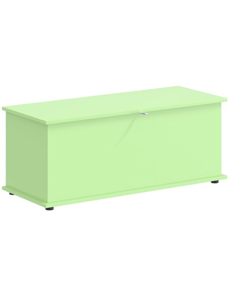 HOMCOM 114L Large Storage Chest, Green Bench Trunk with Safety Hinge for Bedroom, Living Room & Entryway - pic 211149 | FastDaddyshop