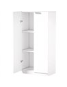 HOMCOM 120 cm Tall Storage Cabinet Cupboard, 3-Tier File Organiser Wooden Filing Cabinet, White