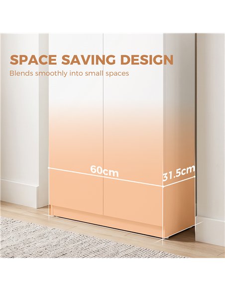 HOMCOM 120 cm Tall Storage Cabinet Cupboard, 3-Tier File Organiser Wooden Filing Cabinet, White - pic 211357 | FastDaddyshop