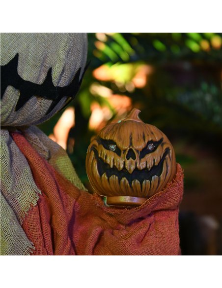 HOMCOM 77cm Halloween Scarecrow Decoration, Outdoor Activated Prop with Light Up Eyes, Sound Activated - pic 211550 | FastDaddyshop