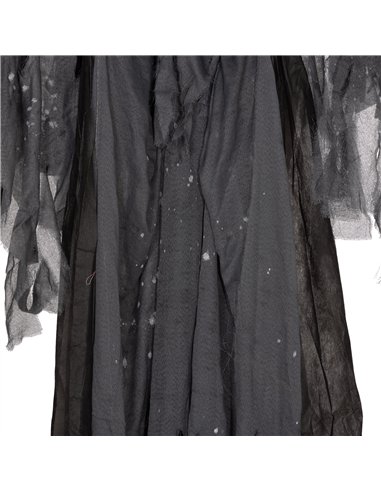 HOMCOM 6.3" Grim Reaper Halloween Animatronic, with Glowing Eyes
