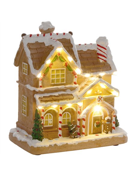 HOMCOM Gingerbread House Light & Music Christmas Decoration - pic 211588 | FastDaddyshop