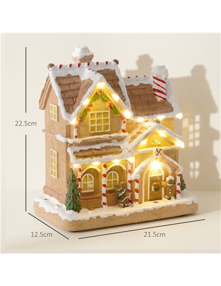 HOMCOM Gingerbread House Light & Music Christmas Decoration - pic 211590 | FastDaddyshop