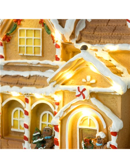 HOMCOM Gingerbread House Light & Music Christmas Decoration - pic 211596 | FastDaddyshop