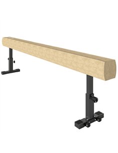 HOMCOM 7.5ft Adjustable Balance Beam, Gymnastics Beam with Wheels, Gymnastics Equipment for 6+ Years Old Training