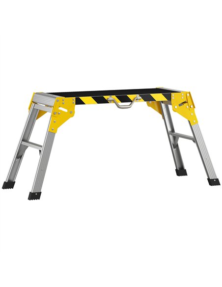 HOMCOM Work Bench, Foldable Aluminium Alloy Tool Stand with Handle, Non Slip, 150 kg, 110 x 32 x 50 cm - pic 211939 | FastDaddyshop