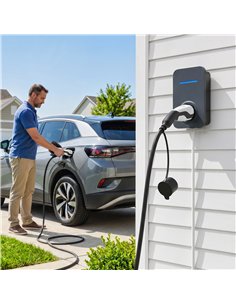HOMCOM Type 2 EV Charging Cable, 22kW, 32A, Mode 3, 3-Phase, 10m Type 2 to Type 2 EV Extension Cable for EVs, PHEVs 2