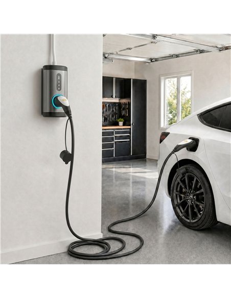HOMCOM Type 2 EV Charging Cable, 7kW, 32A, Mode 3, 1-Phase, 10m Type 2 to Type 2 EV Extension Cable for EVs, PHEVs - pic 211983 | FastDaddyshop